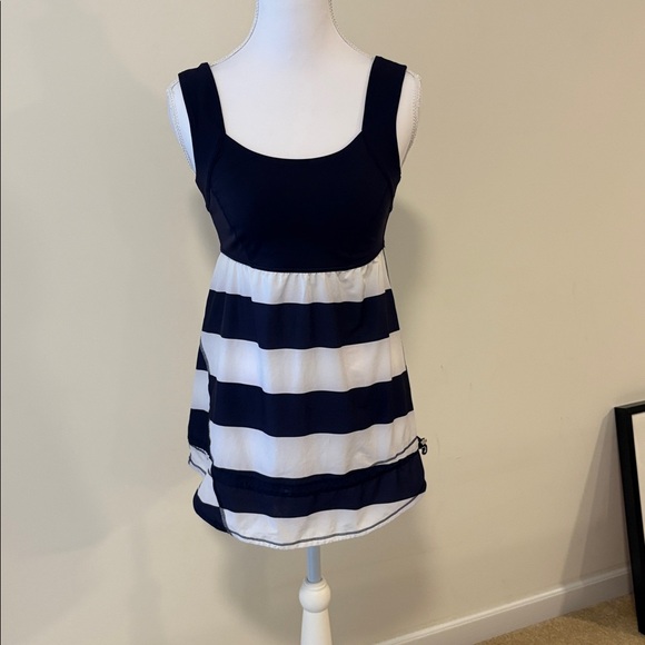 Lululemon Striped Navy and White Tank Top - Picture 6 of 10